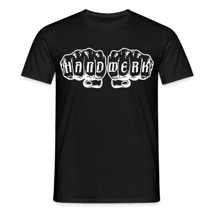 Unisex T-Shirt "Handwerk" Schwarz Männer T-Shirt