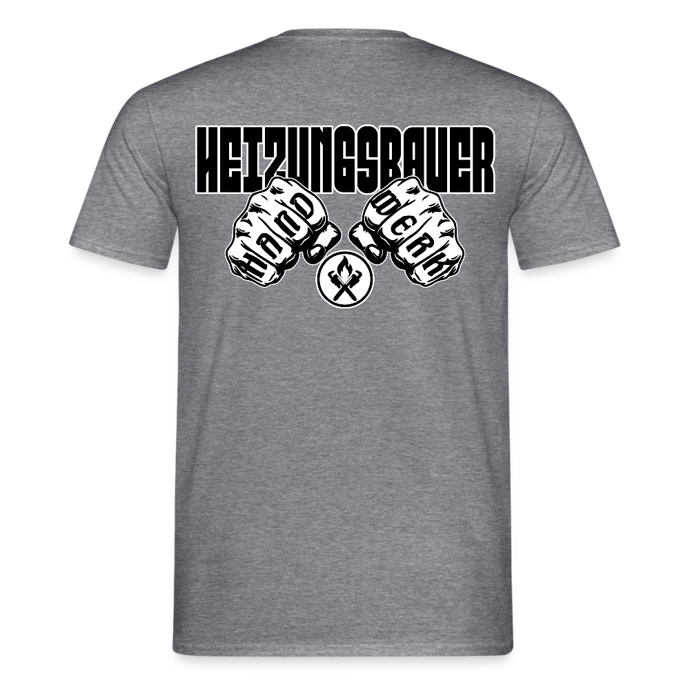 Unisex T-Shirt "Heizungsbauer" Graphit meliert Männer T-Shirt