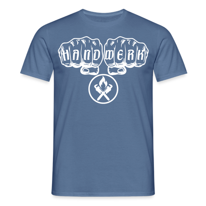 Unisex T-Shirt "Heizungsbauer" Taubenblau Männer T-Shirt
