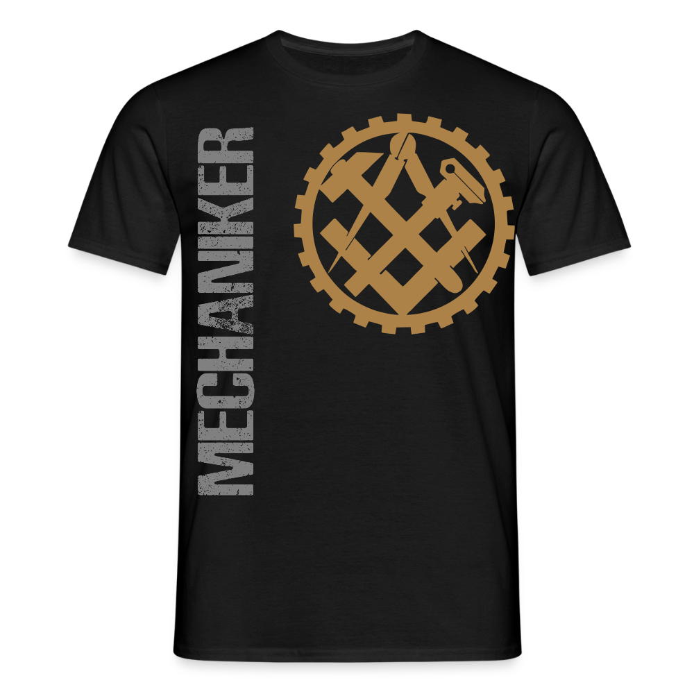 Unisex T-Shirt "Mechaniker" Schwarz Männer T-Shirt