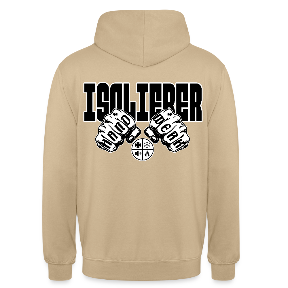 Unisex Hoodie "Isolierer" (beidseitig bedruckt) Beige Unisex Hoodie