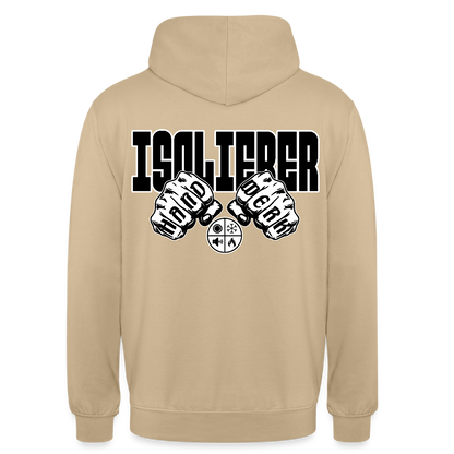 Unisex Hoodie "Isolierer" (beidseitig bedruckt) Beige Unisex Hoodie