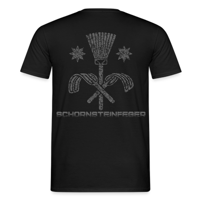 Unisex T-Shirt "Schornsteinfeger" Schwarz Männer T-Shirt