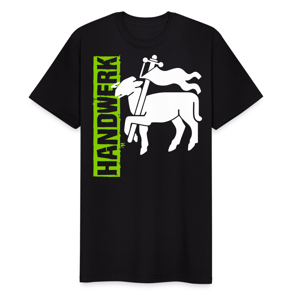 Unisex Workwear T-Shirt "Fleischer" Schwarz Männer Workwear T-Shirt
