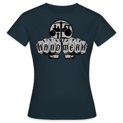 Frauen T-Shirt "Strassenbauer" Navy Frauen T-Shirt