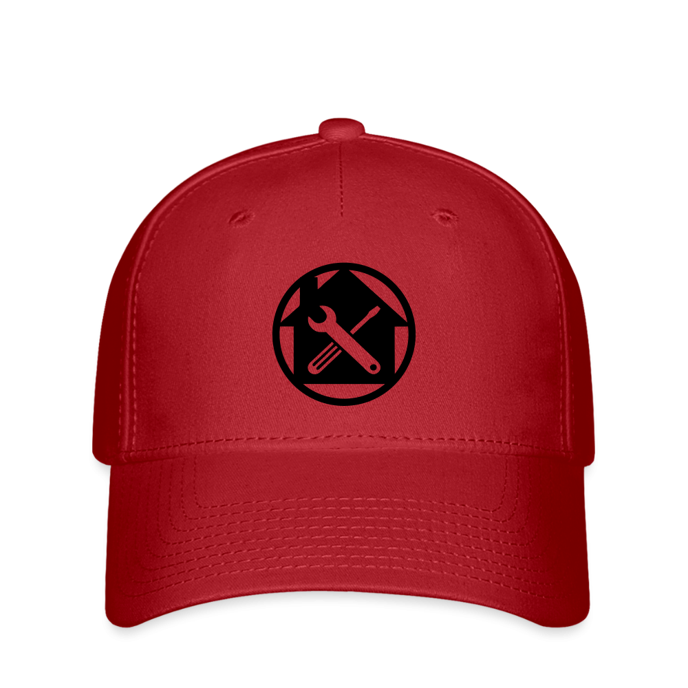 Flexfit Cap "Hausmeister" Rot Flexfit Cap
