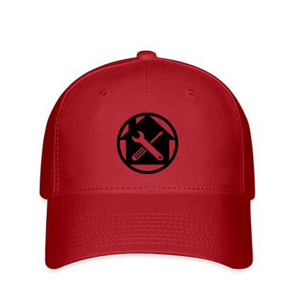 Flexfit Cap "Hausmeister" Rot Flexfit Cap