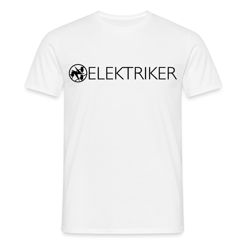 Unisex T-Shirt "Elektriker" Weiß Männer T-Shirt