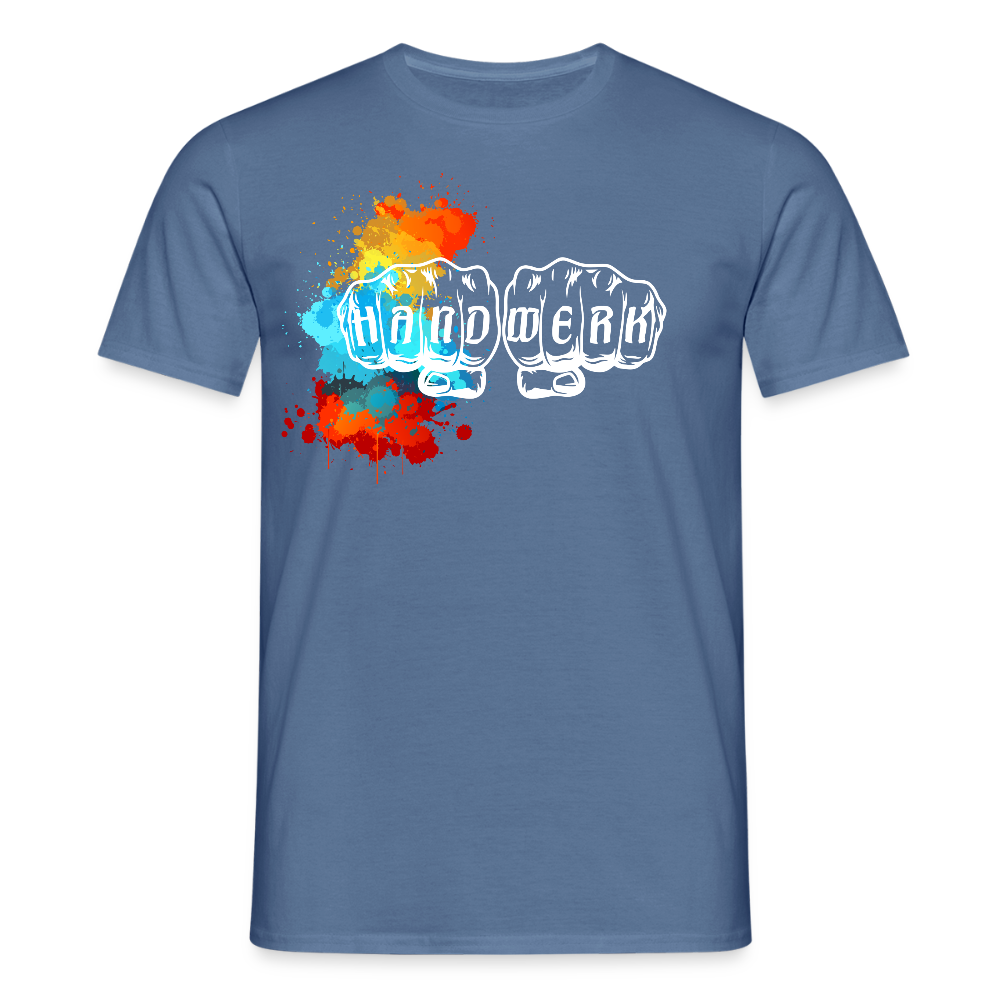 Unisex T-Shirt "Splash" Taubenblau Männer T-Shirt