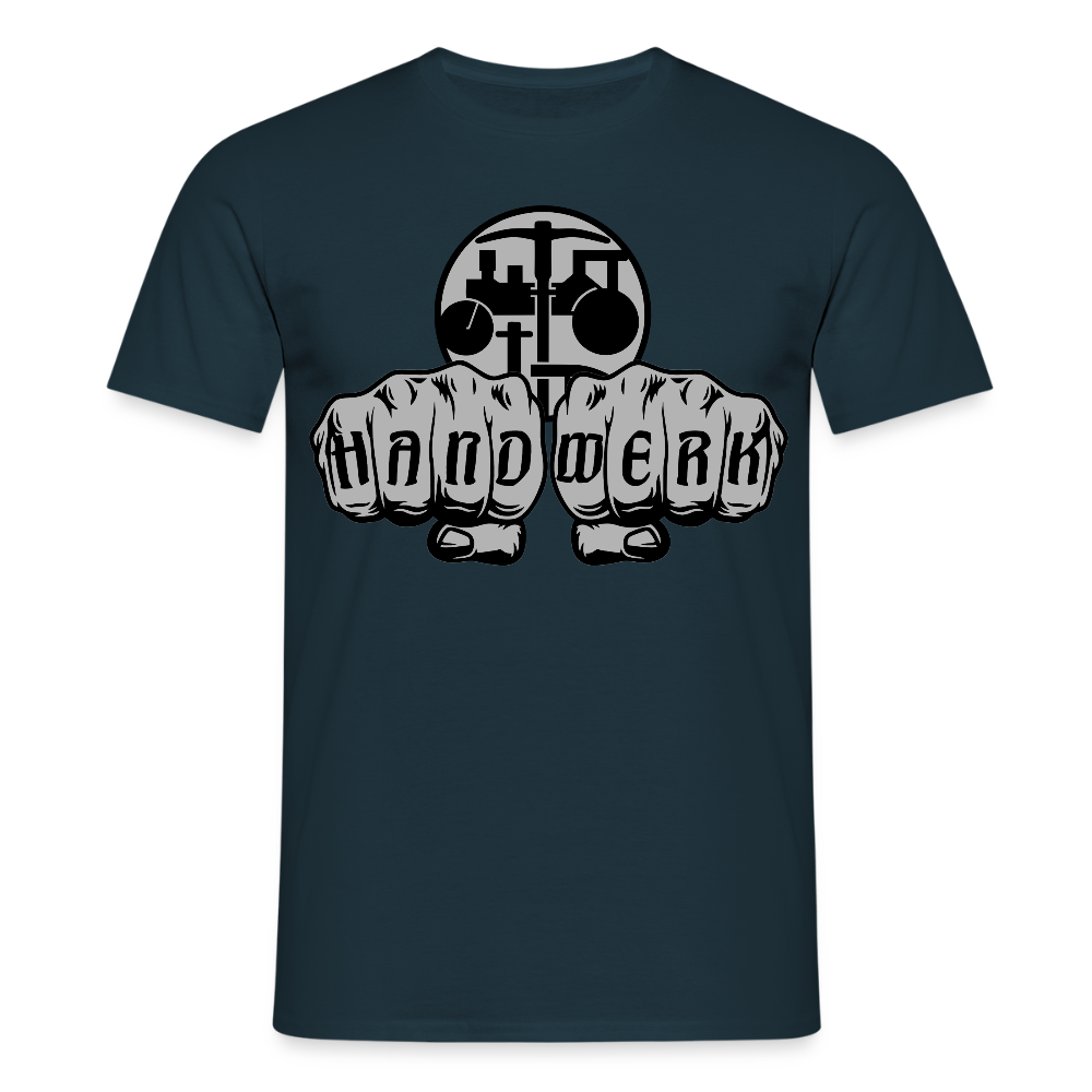 Unisex T-Shirt "Strassenbauer" Navy Männer T-Shirt