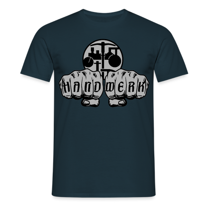 Unisex T-Shirt "Strassenbauer" Navy Männer T-Shirt