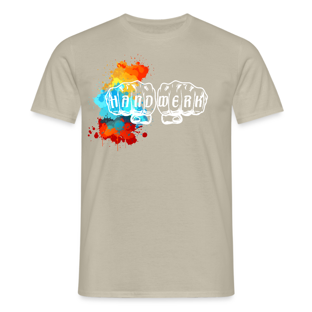 Unisex T-Shirt "Splash" Sandbeige Männer T-Shirt