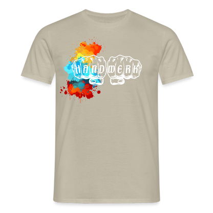 Unisex T-Shirt "Splash" Sandbeige Männer T-Shirt