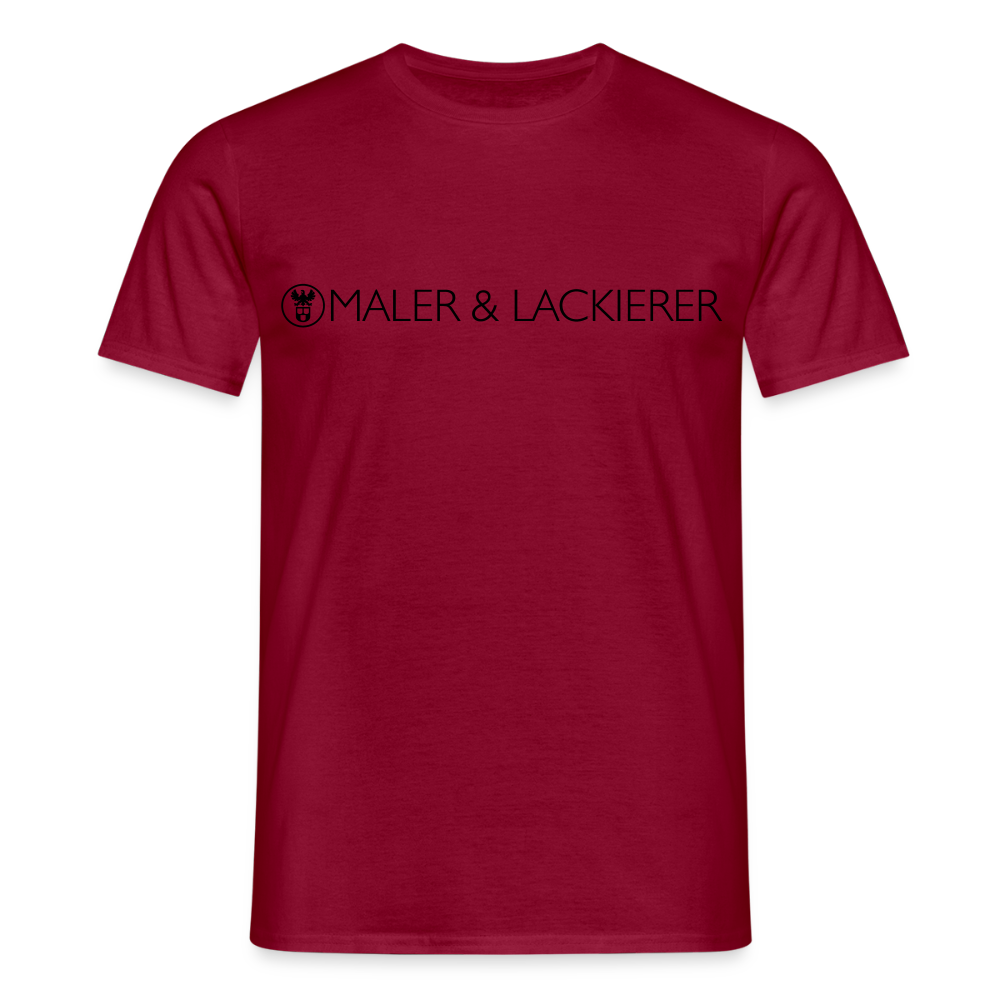 Unisex T-Shirt "Maler+Lackierer" Ziegelrot Männer T-Shirt