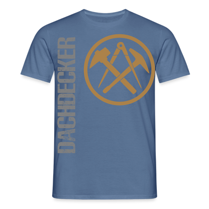 Unisex T-Shirt "Dachdecker" Taubenblau Männer T-Shirt