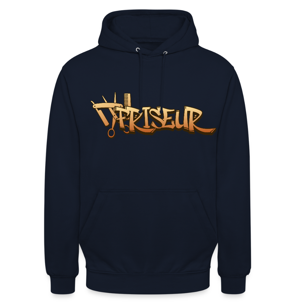 Unisex Hoodie "Friseur" Navy Unisex Hoodie