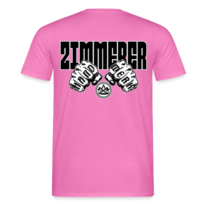 Unisex T-Shirt "Zimmerer" (beidseitig bedruckt) Pink Männer T-Shirt
