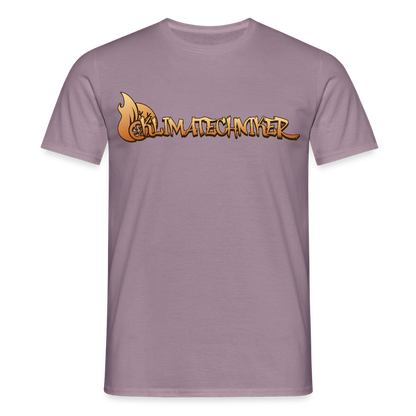 Unisex T-Shirt "Klimatechniker" Lilagrau Männer T-Shirt