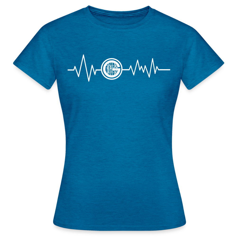 Frauen T-Shirt "Gerüstbauer" - Antikblaues Saphir meliert