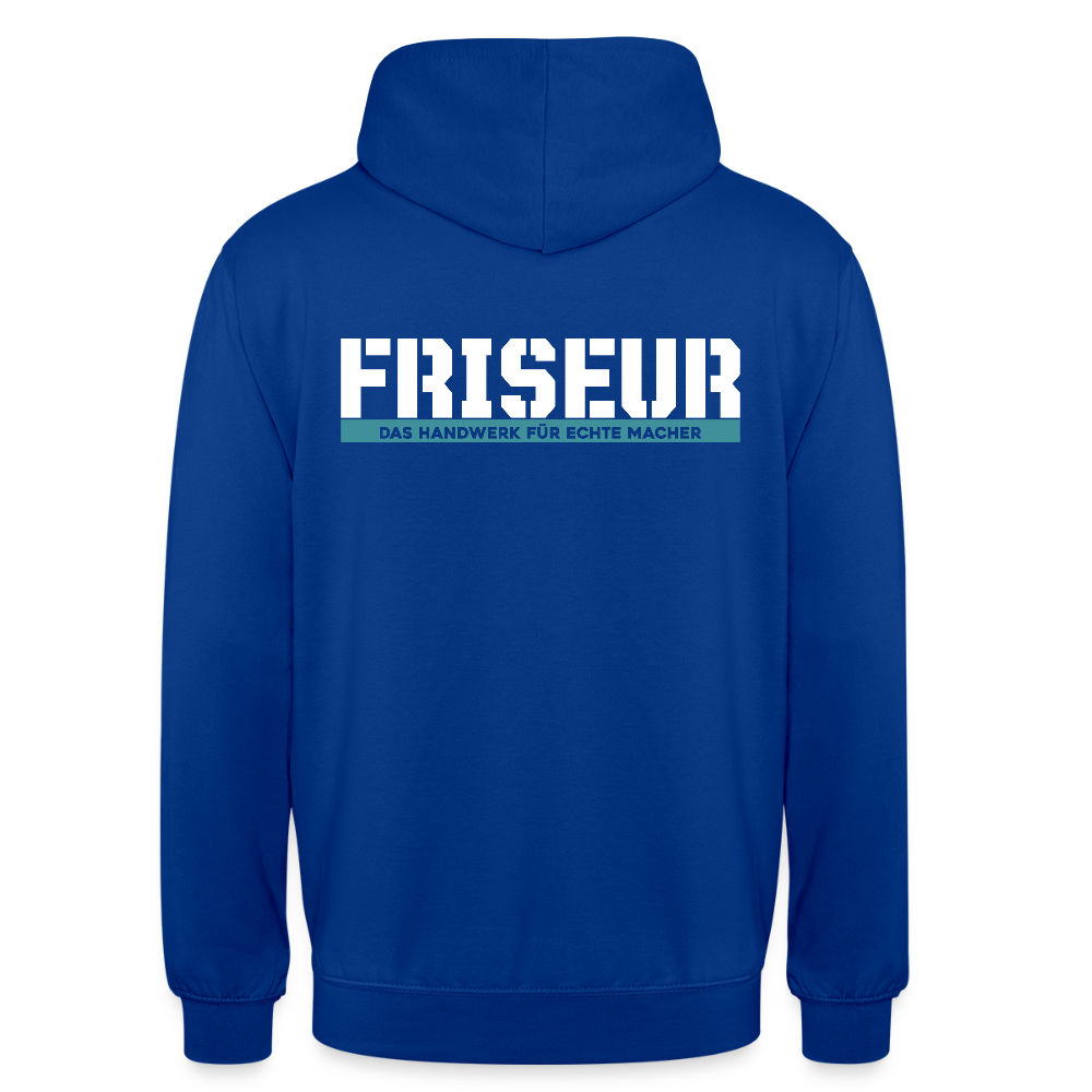 Unisex Hoodie HW-300 | MACHER "Friseur" Royalblau Unisex Hoodie {{ color }}