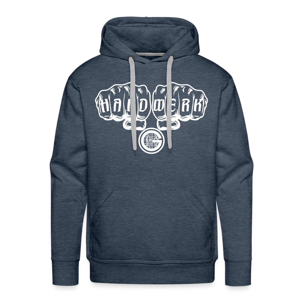 Männer Premium Hoodie "Gerüstbauer" - Jeansblau
