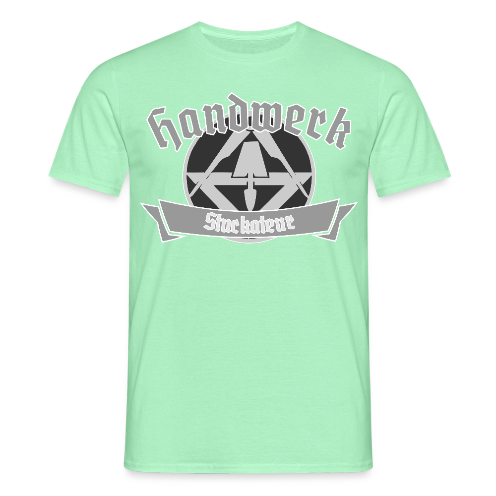 Unisex T-Shirt "Stuckateur" Mintgrün Männer T-Shirt