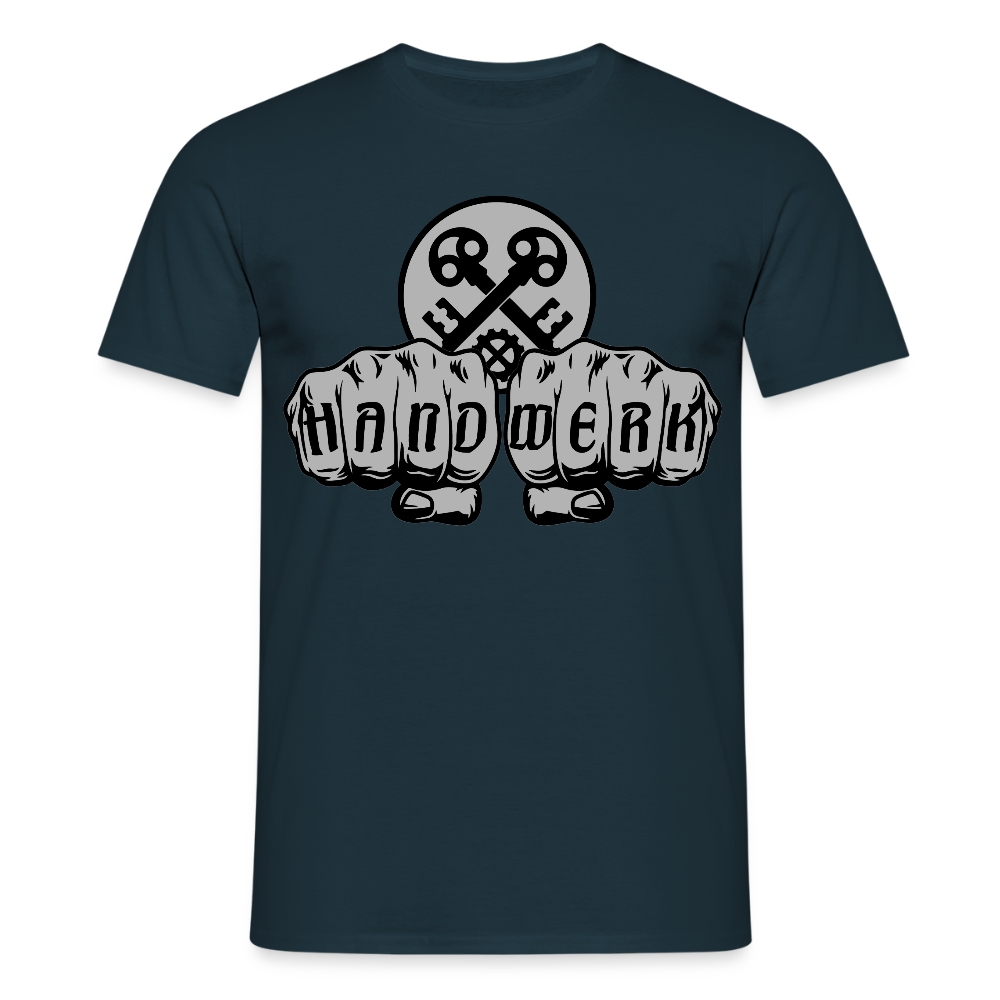 Unisex T-Shirt "Schlosser" Navy Männer T-Shirt