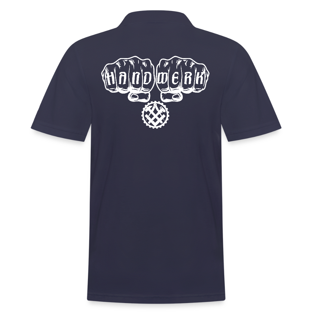 Männer Poloshirt "Mechaniker" Navy Männer Poloshirt