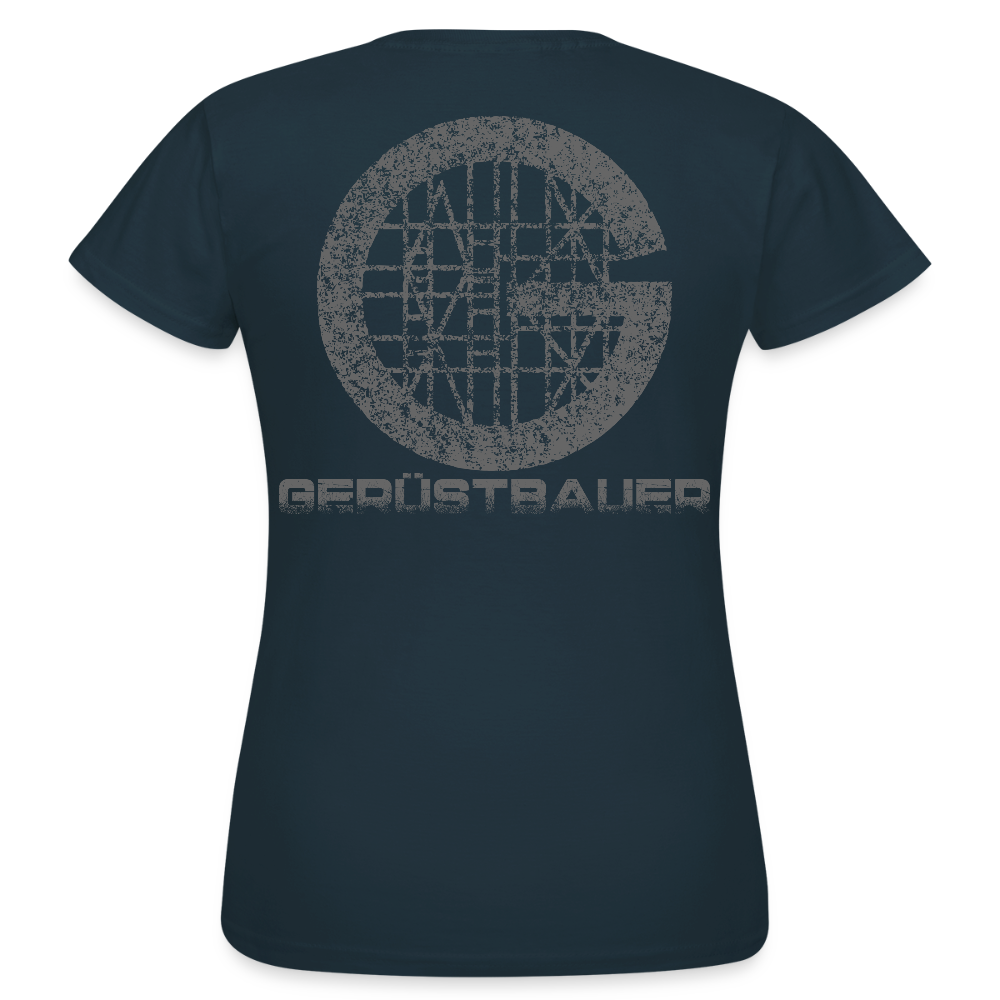 Frauen T-Shirt "Gerüstbauer" - Navy
