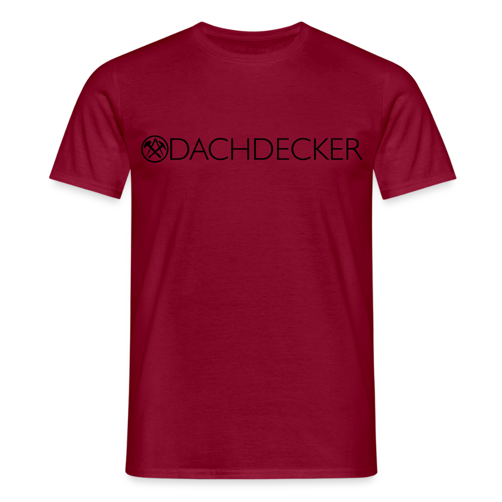Unisex T-Shirt "Dachdecker" Ziegelrot Männer T-Shirt