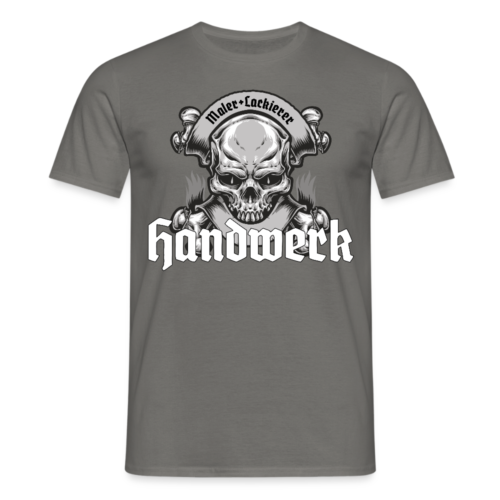 Unisex T-Shirt "Skull-Maler/Lackierer" Graphit Männer T-Shirt