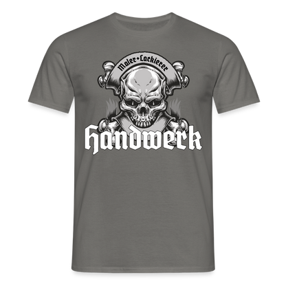 Unisex T-Shirt "Skull-Maler/Lackierer" Graphit Männer T-Shirt