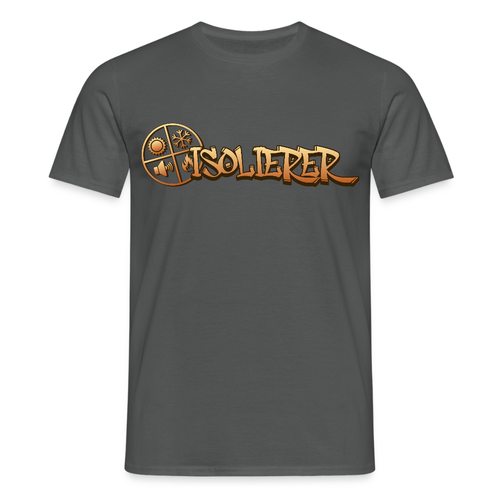 Unisex T-Shirt "Isolierer" Anthrazit Männer T-Shirt
