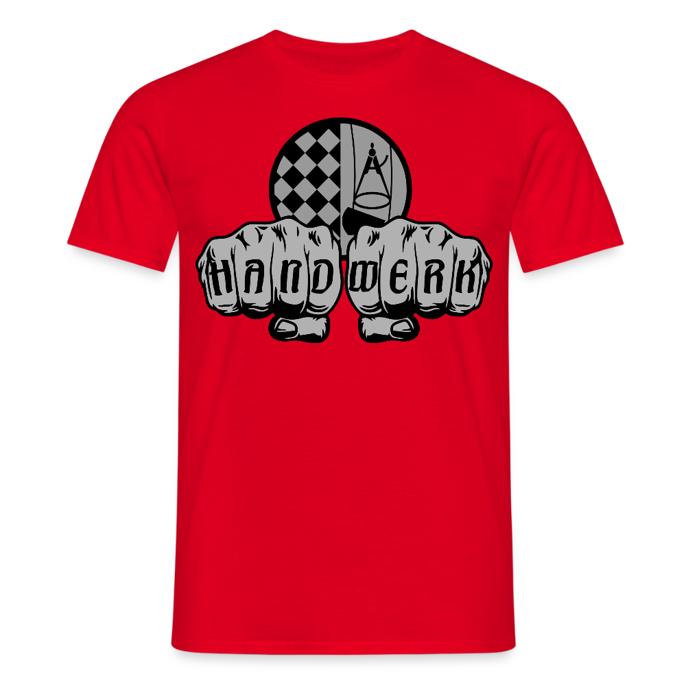 Unisex T-Shirt "Bodenleger" Rot Männer T-Shirt