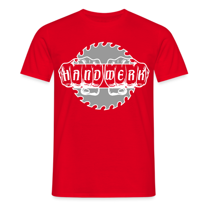 Unisex T-Shirt "Handwerk-SB" Rot Männer T-Shirt