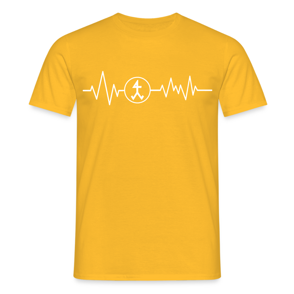 Unisex T-Shirt "Steinmetz" Gelb Männer T-Shirt