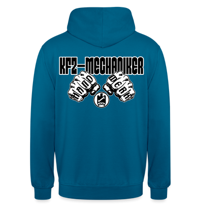 Unisex Hoodie "Mechaniker" (beidseitig bedruckt) Tiefseeblau Unisex Hoodie