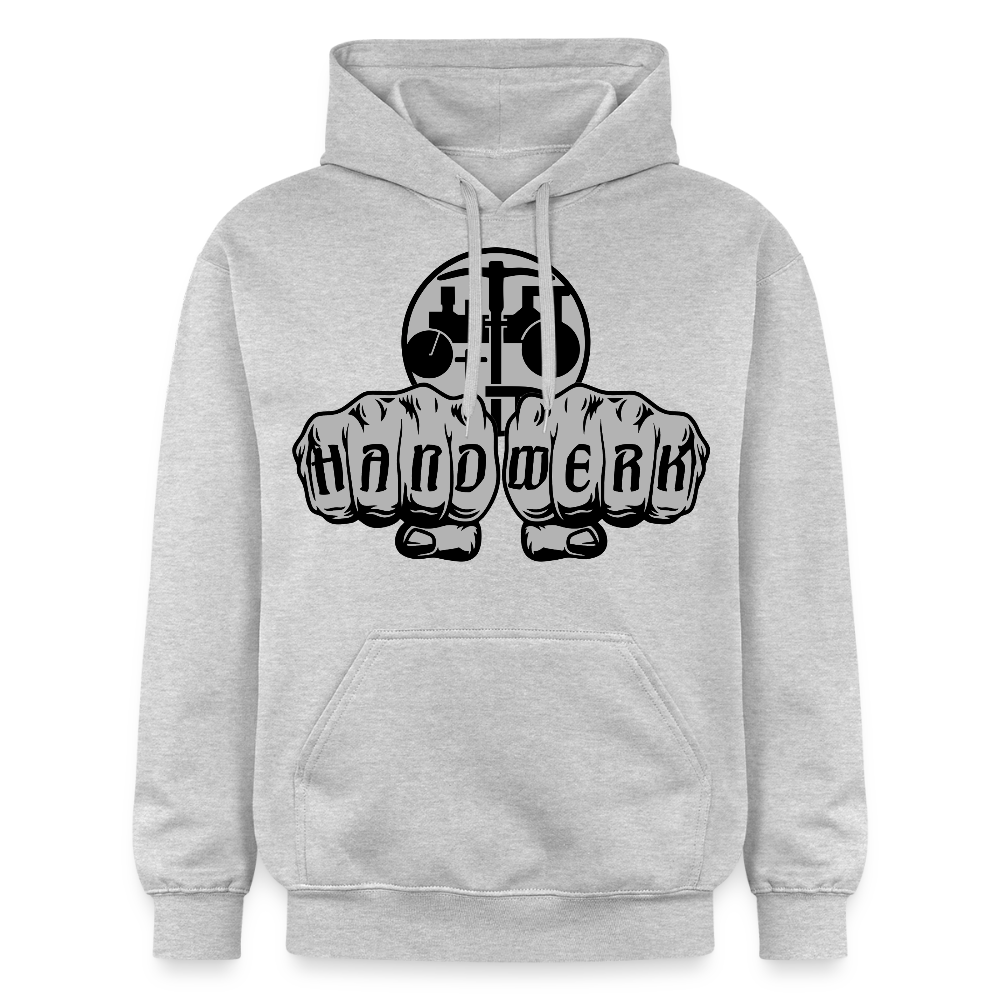 Gildan Unisex Softstyle® "Strassenbauer" Hellgrau meliert Gildan Unisex Softstyle® Midweight Hoodie