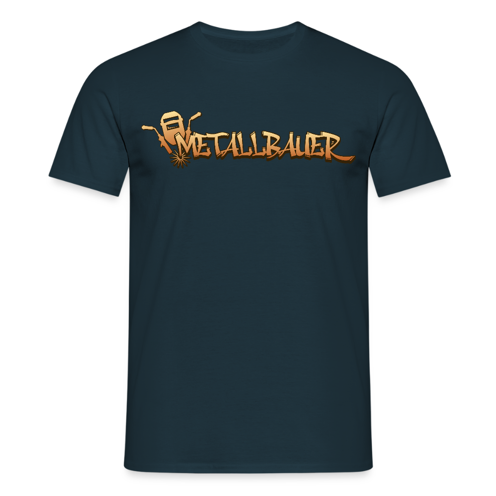Unisex T-Shirt "Metallbauer" Navy Männer T-Shirt