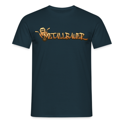 Unisex T-Shirt "Metallbauer" Navy Männer T-Shirt