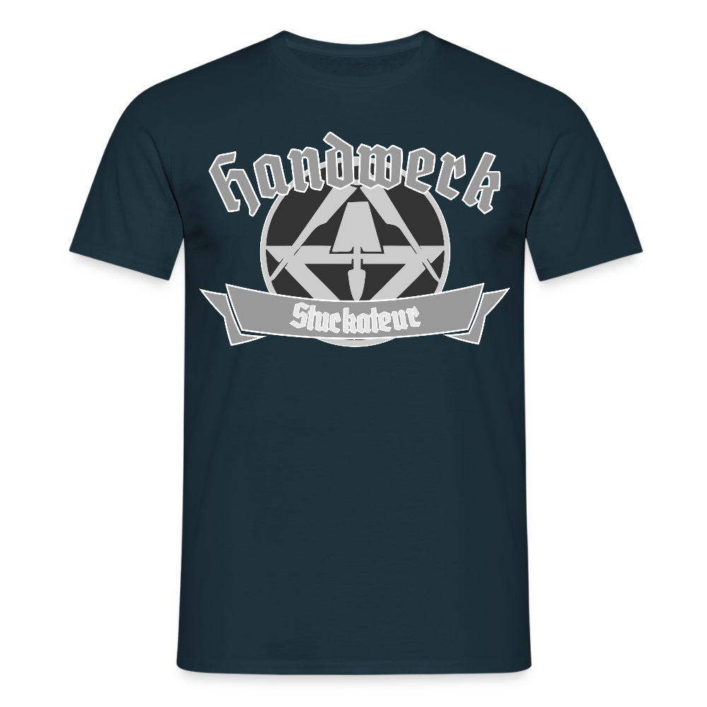 Unisex T-Shirt "Stuckateur" Navy Männer T-Shirt
