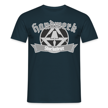 Unisex T-Shirt "Stuckateur" Navy Männer T-Shirt