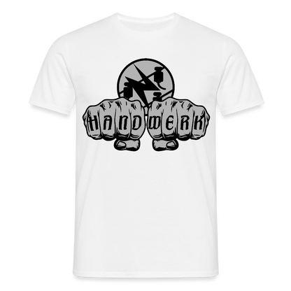 Unisex T-Shirt "Elektriker" Weiß Männer T-Shirt