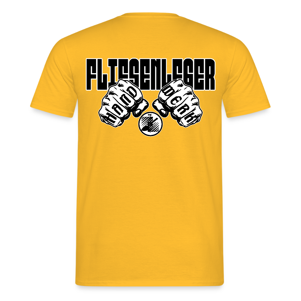 Unisex T-Shirt "Fliesenleger" Gelb Männer T-Shirt