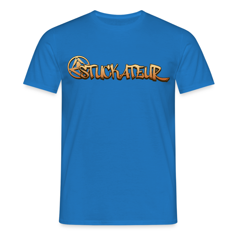 Unisex T-Shirt "Stuckateur" Royalblau Männer T-Shirt