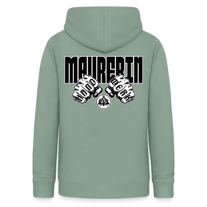 Frauen Hoodie "Maurerin" (beidseitig beruckt) Graugrün Frauen Hoodie