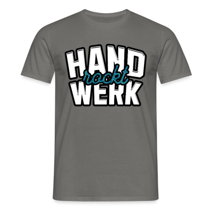 Unisex T-Shirt "Handwerk rockt" Graphit Männer T-Shirt