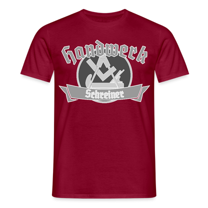 Unisex T-Shirt "Schreiner" Ziegelrot Männer T-Shirt