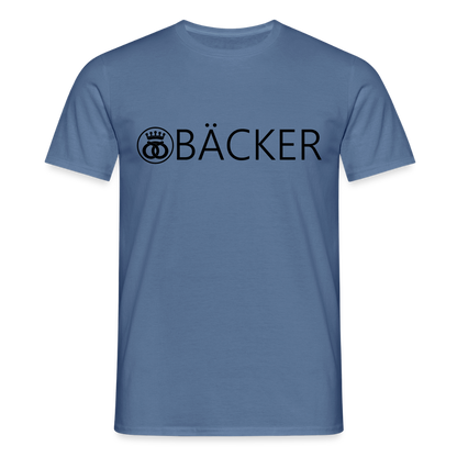 Unisex T-Shirt "Bäcker" Taubenblau Männer T-Shirt