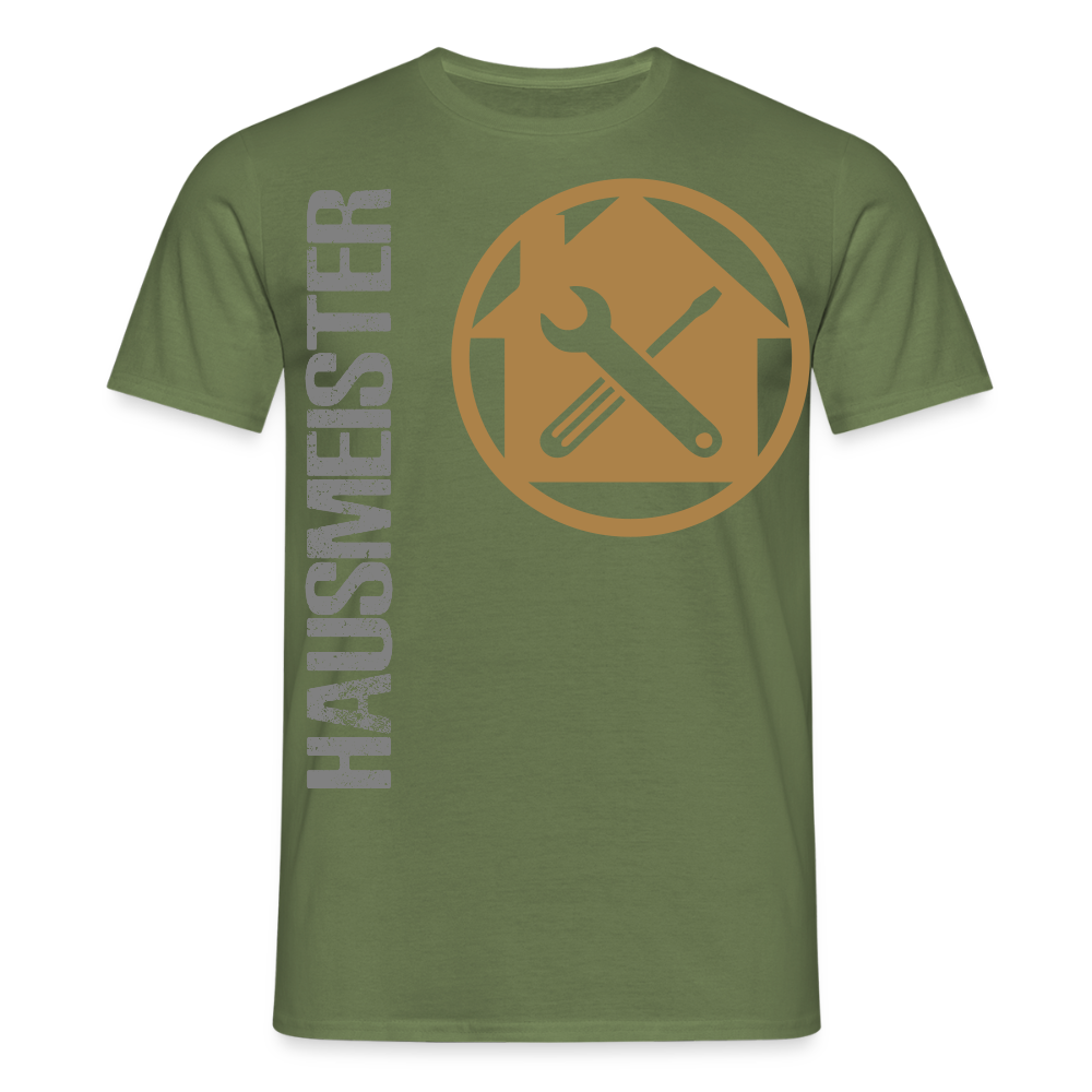 Unisex T-Shirt "Hausmeister" Militärgrün Männer T-Shirt